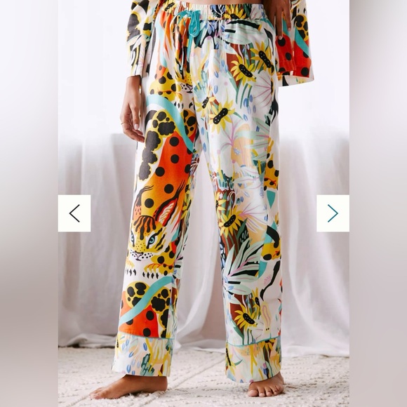 Anthropologie Other - Marcos Navarro for Anthropologie Flannel Sleep Pants Animal Print Colorful, M